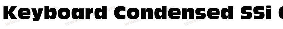 Keyboard Condensed SSi Condensed字体转换